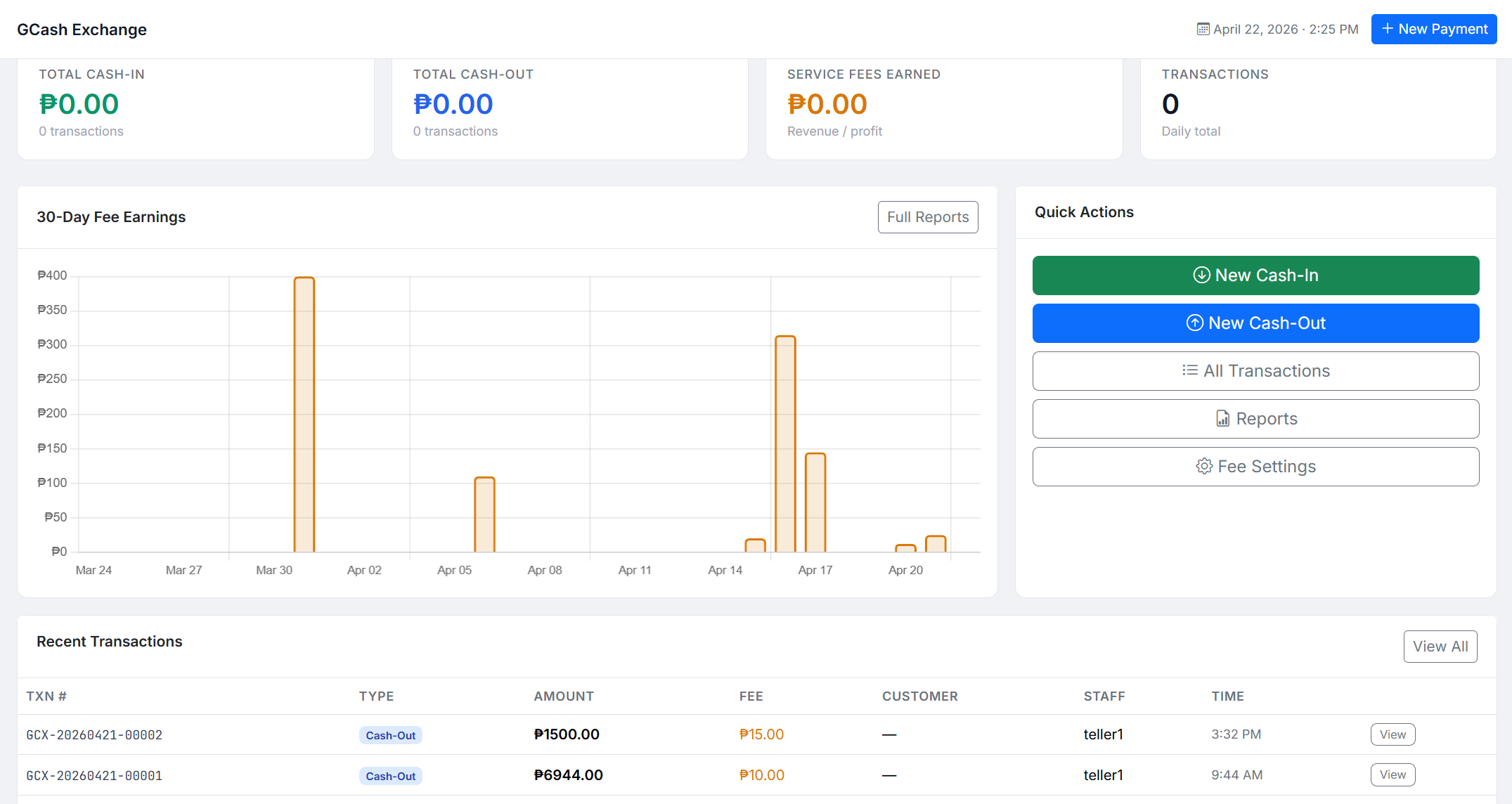 GCash Dashboard | PaymentCenter LEYECO
